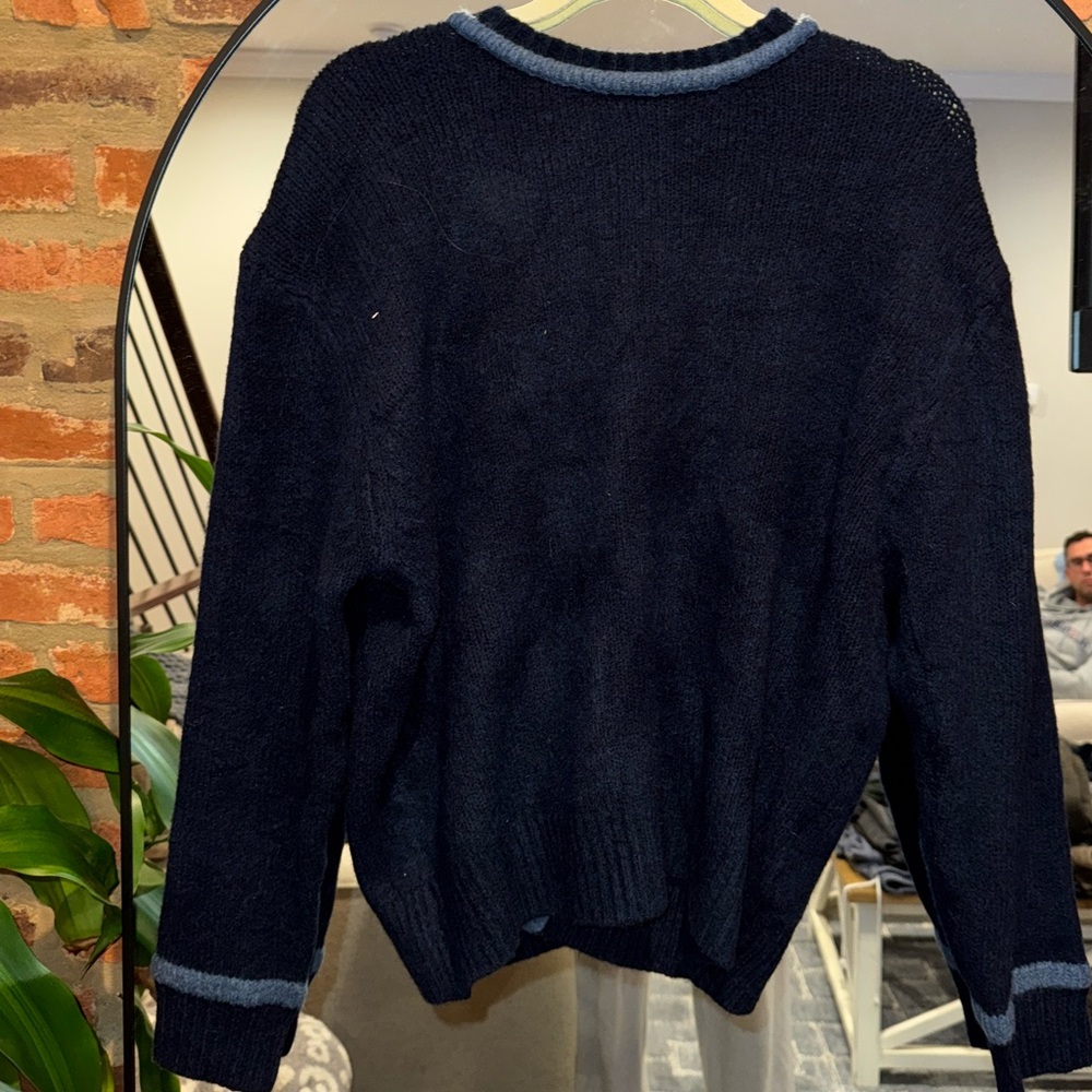 Zara women’s Open Back Crewneck Sweater